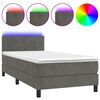 vidaXL &Kappa;&rho;&epsilon;&beta;ά&tau;&iota; Boxspring &mu;&epsilon; &Sigma;&tau;&rho;ώ&mu;&alpha; & LED &Sigma;&kappa;. &Gamma;&kappa;&rho;&iota; 80x200 &epsilon;&kappa;. &Beta;&epsilon;&lambda;&omicron;ύ&delta;&iota;&nu;&omicron;