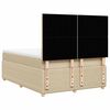 vidaXL &Kappa;&rho;&epsilon;&beta;ά&tau;&iota; Boxspring &mu;&epsilon; &Sigma;&tau;&rho;ώ&mu;&alpha; &Kappa;&rho;&epsilon;&mu; 140x200 &epsilon;&kappa;. &Upsilon;&phi;&alpha;&sigma;&mu;ά&tau;&iota;&nu;&omicron;