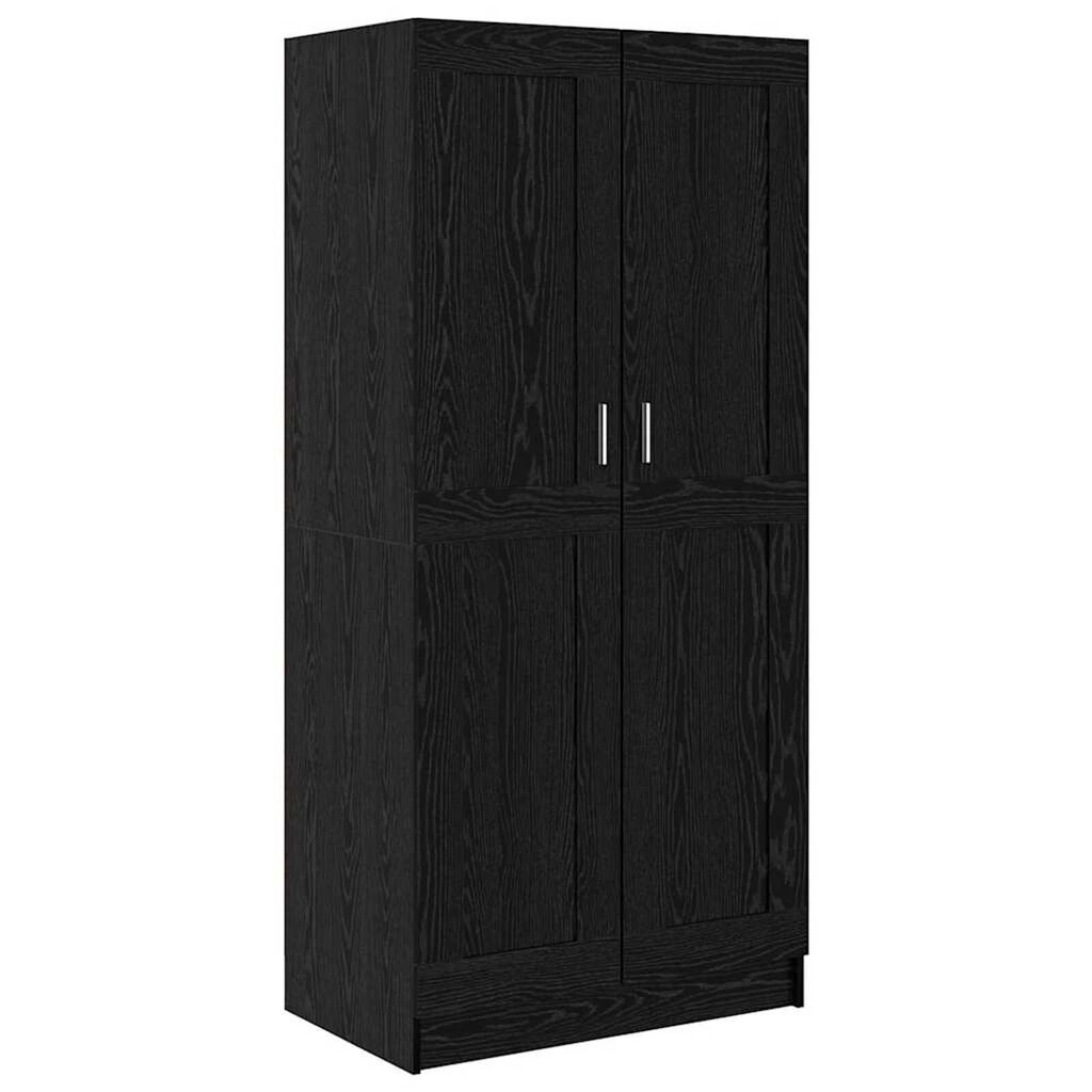 vidaXL Ντουλάπι Μαύρη δρυς 82.5 x 51.5 x 180 εκ. Επεξεργασμένο ξύλο