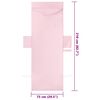 vidaXL Πετσέτες ξαπλώστρας 2 pcs Ροζ 210 x 75 cm