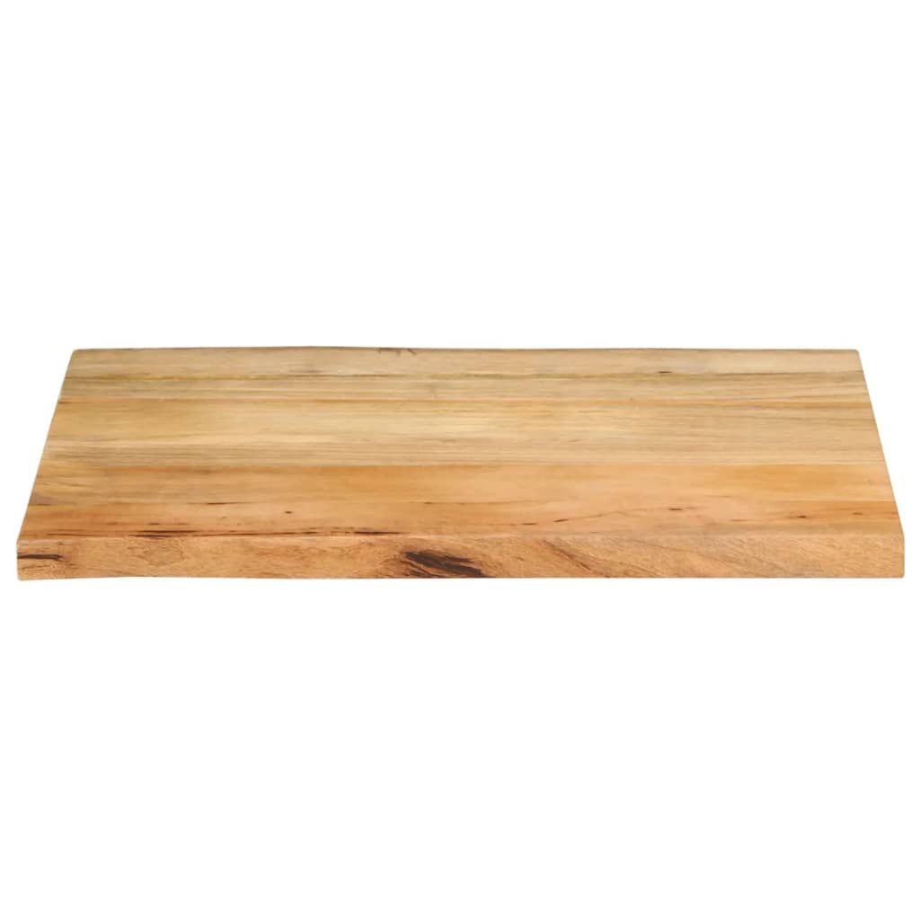 vidaXL Επιφάνεια Τραπεζιού 70x60x2,5 εκ. Live Edge Μασίφ Ξύλο Μάνγκο