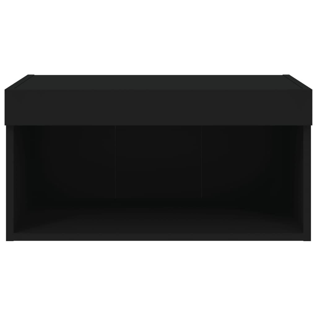 vidaXL Έπιπλο Τηλεόρασης με LED Μαύρο 60x30x30 εκ.