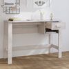 vidaXL Γραφείο HAMAR Λευκό 110 x 40 x 75 εκ. από Μασίφ Ξύλο Πεύκου