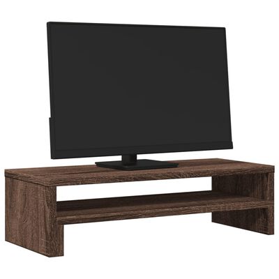 vidaXL Βάση Οθόνης Καφέ Δρυς 54x22x15 εκ. από Επεξεργασμένο Ξύλο