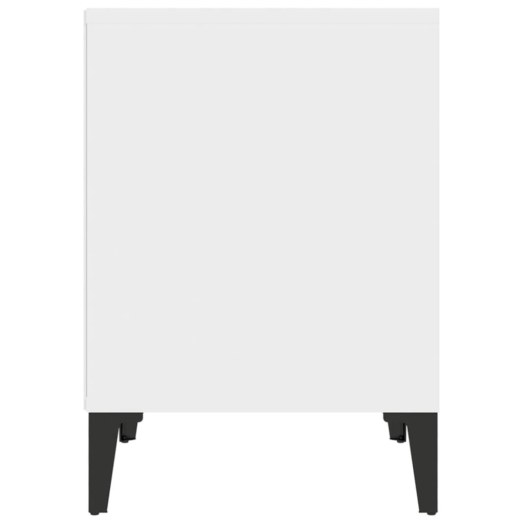 vidaXL Κομοδίνα 2 τεμ. Λευκά 40 x 35 x 50 εκ.