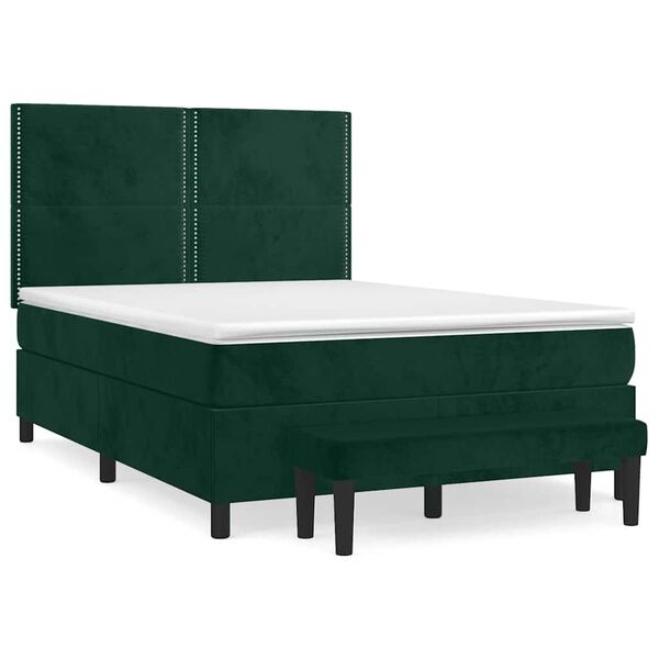vidaXL &Kappa;&rho;&epsilon;&beta;ά&tau;&iota; Boxspring &mu;&epsilon; &Sigma;&tau;&rho;ώ&mu;&alpha; &Sigma;&kappa;&omicron;ύ&rho;&omicron; &Pi;&rho;ά&sigma;&iota;&nu;&omicron; 140x200&epsilon;&kappa;. &Beta;&epsilon;&lambda;&omicron;ύ&delta;&iota;&nu;&omicron;