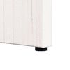 vidaXL Τραπεζάκι σαλονιού Λευκό 50 x 40 x 50 εκ Μασίφ ξύλο πεύκου
