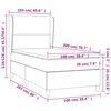 vidaXL &Kappa;&rho;&epsilon;&beta;ά&tau;&iota; Boxspring &mu;&epsilon; &Sigma;&tau;&rho;ώ&mu;&alpha; & LED &Alpha;&nu;.&Gamma;&kappa;&rho;&iota; 100x200&epsilon;&kappa;. &Upsilon;&phi;&alpha;&sigma;&mu;ά&tau;&iota;&nu;&omicron;