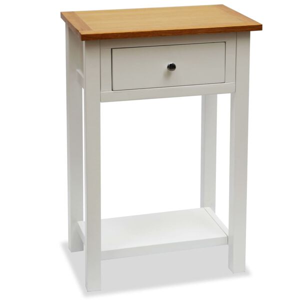 vidaXL Τραπέζι Βοηθητικό 50 x 32 x 75 εκ. από Μασίφ Ξύλο Δρυός