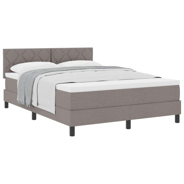 vidaXL &Kappa;&rho;&epsilon;&beta;ά&tau;&iota; &mu;&epsilon; &epsilon;&lambda;&alpha;&tau;ή&rho;&iota;&alpha; &mu;&epsilon; &sigma;&tau;&rho;ώ&mu;&alpha; Taupe 140 x 200 cm ύ&phi;&alpha;&sigma;&mu;&alpha;