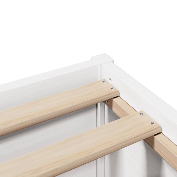 vidaXL Πλαίσιο Κρεβατιού με Κεφαλάρι 180x200 εκ. από Μασίφ Ξύλο Πεύκου