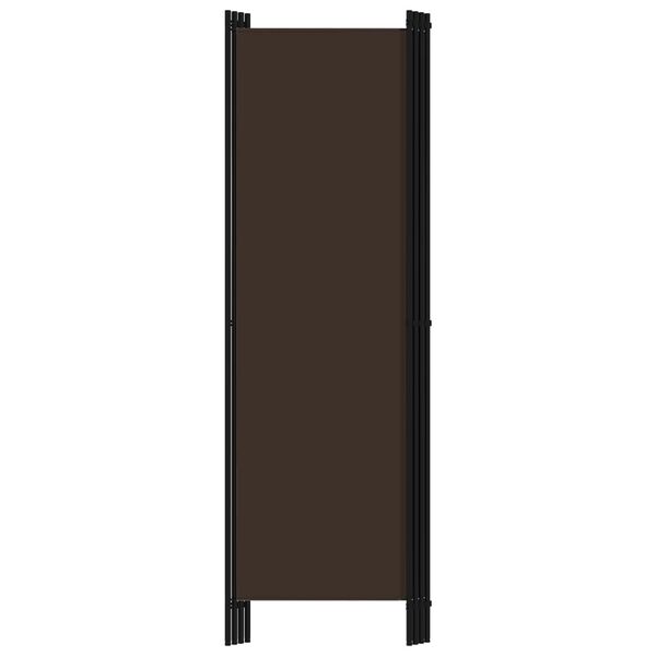 vidaXL Διαχωριστικό Δωματίου με 4 Πάνελ Καφέ 200 x 180 εκ.