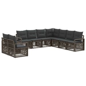 vidaXL &Sigma;&epsilon;&tau; &Kappa;&alpha;&nu;&alpha;&pi;έ &Kappa;ή&pi;&omicron;&upsilon; 9 &tau;&mu;&chi;. 9-&theta;έ&sigma;&iota;&alpha; &Gamma;&kappa;&rho;&iota; &sigma;&upsilon;&nu;&theta;&epsilon;&tau;&iota;&kappa;ό &rho;&alpha;&tau;ά&nu;
