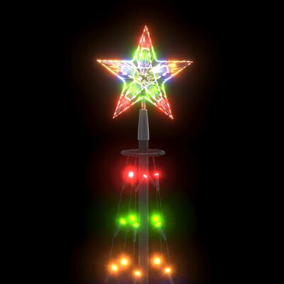 vidaXL Χριστουγεννιάτικο Δέντρο από Φωτάκια 84 LED Πολύχρωμα 50x150εκ.
