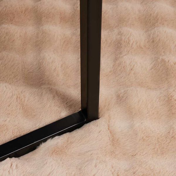 vidaXL Ψεύτικη κουβέρτα από κουνέλι 4 pcs Μπεζ 220 x 240 cm