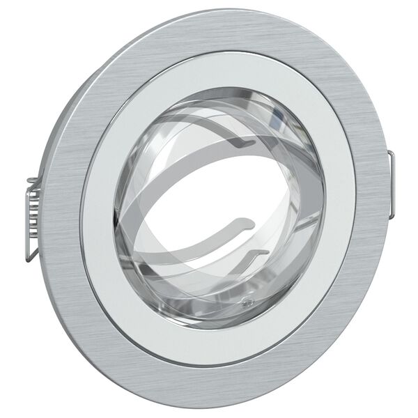 vidaXL Spotlights με προβολείς 6 pcs Ασημί 9 x 9 x cm Αλουμίνιο