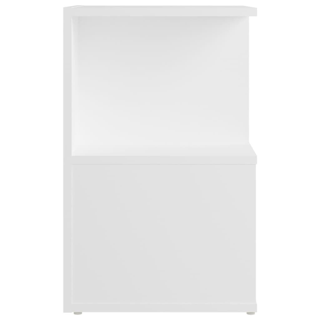 vidaXL Κομοδίνο Λευκό 35 x 35 x 55 εκ. από Επεξ. Ξύλο