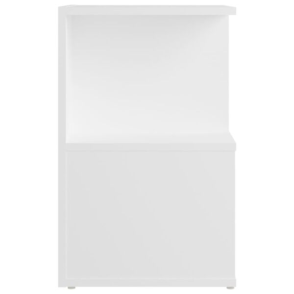 vidaXL Κομοδίνο Λευκό 35 x 35 x 55 εκ. από Επεξ. Ξύλο