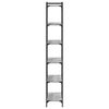 vidaXL Βιβλιοθήκη 6 Επιπέδων Γκρι Sonoma 80x30x188 εκ. Επεξεργ. Ξύλο