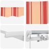 vidaXL Σκηνίτσα Αναδιπλούμενη Ριγέ Κίτρινο και Πορτοκαλί 600 x 350 εκ