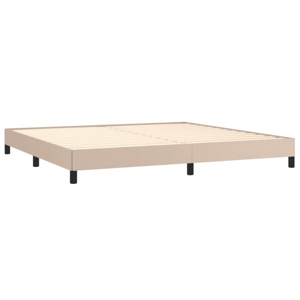 vidaXL &Kappa;&rho;&epsilon;&beta;ά&tau;&iota; Boxspring &mu;&epsilon; &Sigma;&tau;&rho;ώ&mu;&alpha; &Kappa;&alpha;&pi;&omicron;&upsilon;&tau;&sigma;ί&nu;&omicron; 200x200&epsilon;&kappa;.&alpha;&pi;ό &Sigma;&upsilon;&nu;&theta;.&Delta;έ&rho;&mu;&alpha;