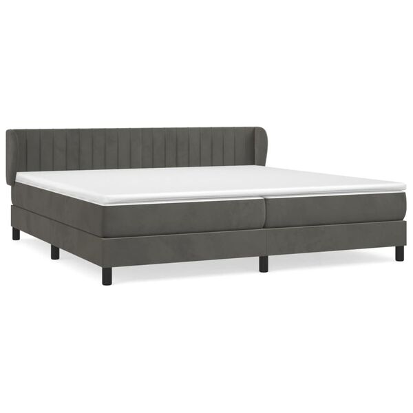 vidaXL &Kappa;&rho;&epsilon;&beta;ά&tau;&iota; Boxspring &mu;&epsilon; &Sigma;&tau;&rho;ώ&mu;&alpha; &Sigma;&kappa;&omicron;ύ&rho;&omicron; &Gamma;&kappa;&rho;&iota; 200x200 &epsilon;&kappa;. &Beta;&epsilon;&lambda;&omicron;ύ&delta;&iota;&nu;&omicron;