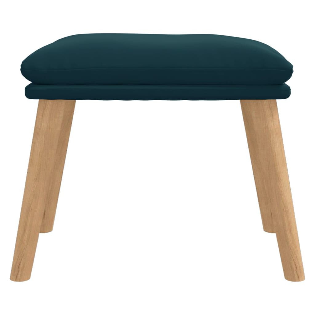 vidaXL Υποπόδιο Μπλε 45x29,5x35 εκ. Βελούδινο