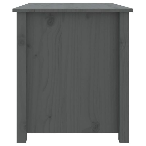 vidaXL Τραπεζάκι Σαλονιού Γκρι 71x49x55 εκ. από Μασίφ Ξύλο Πεύκου