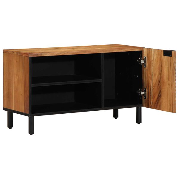 vidaXL Ντουλάπα Τηλεόρασης Καφέ 80 x 31.5 x 46 cm Μασίφ ξύλο ακακίας