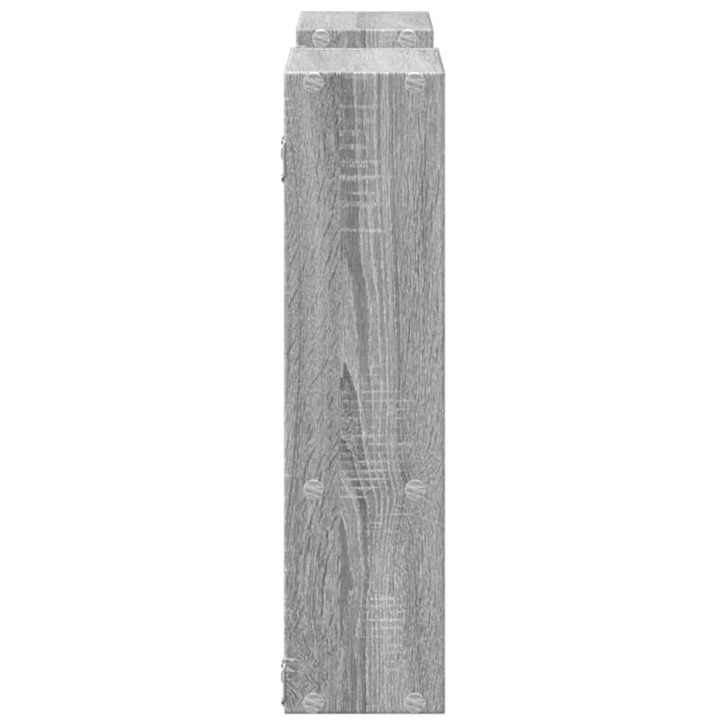 vidaXL Ραφιέρα Τοίχου Γκρι Sonoma 99x15x60 εκ. Επεξεργασμένο Ξύλο