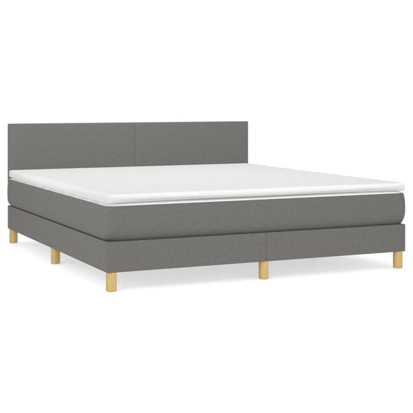 vidaXL &Kappa;&rho;&epsilon;&beta;ά&tau;&iota; Boxspring &mu;&epsilon; &Sigma;&tau;&rho;ώ&mu;&alpha; &Sigma;&kappa;&omicron;ύ&rho;&omicron; &Gamma;&kappa;&rho;&iota; 160x200 &epsilon;&kappa; &Upsilon;&phi;&alpha;&sigma;&mu;ά&tau;&iota;&nu;&omicron;