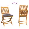 vidaXL Πτυσσόμενη Καρέκλα με μαξιλάρι 6 pcs Γκρι 49 x 57.5 x 92εκ