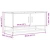 vidaXL Έπιπλο Τηλεόρασης Γκρι Sonoma 80x34,5x40 εκ. Επεξ. Ξύλο