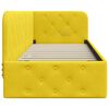 vidaXL Κρεβάτι Γωνίας με κεφαλάρι Κίτρινο 80 x 200 cm Βελούδο