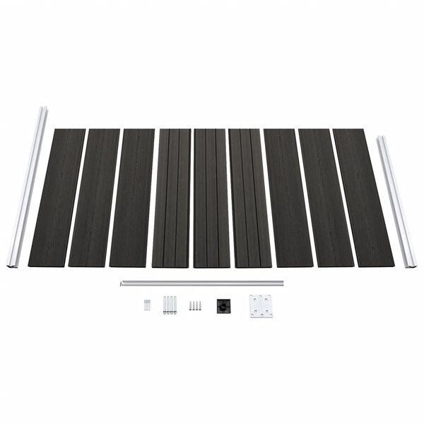 vidaXL Πάνελ Περίφραξης Γκρι 95 x 186 εκ. από WPC