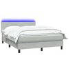 vidaXL &Kappa;&rho;&epsilon;&beta;ά&tau;&iota; Boxspring &mu;&epsilon; &Sigma;&tau;&rho;ώ&mu;&alpha; & LED &Alpha;&nu;&omicron;&iota;&chi;&tau;ό &Gamma;&kappa;&rho;&iota; 160x220 &epsilon;&kappa;. &Beta;&epsilon;&lambda;&omicron;ύ&delta;&iota;&nu;&omicron;