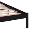 vidaXL Πλαίσιο Κρεβατιού Μαύρο 140 x 200 εκ. από Μασίφ Ξύλο Πεύκου