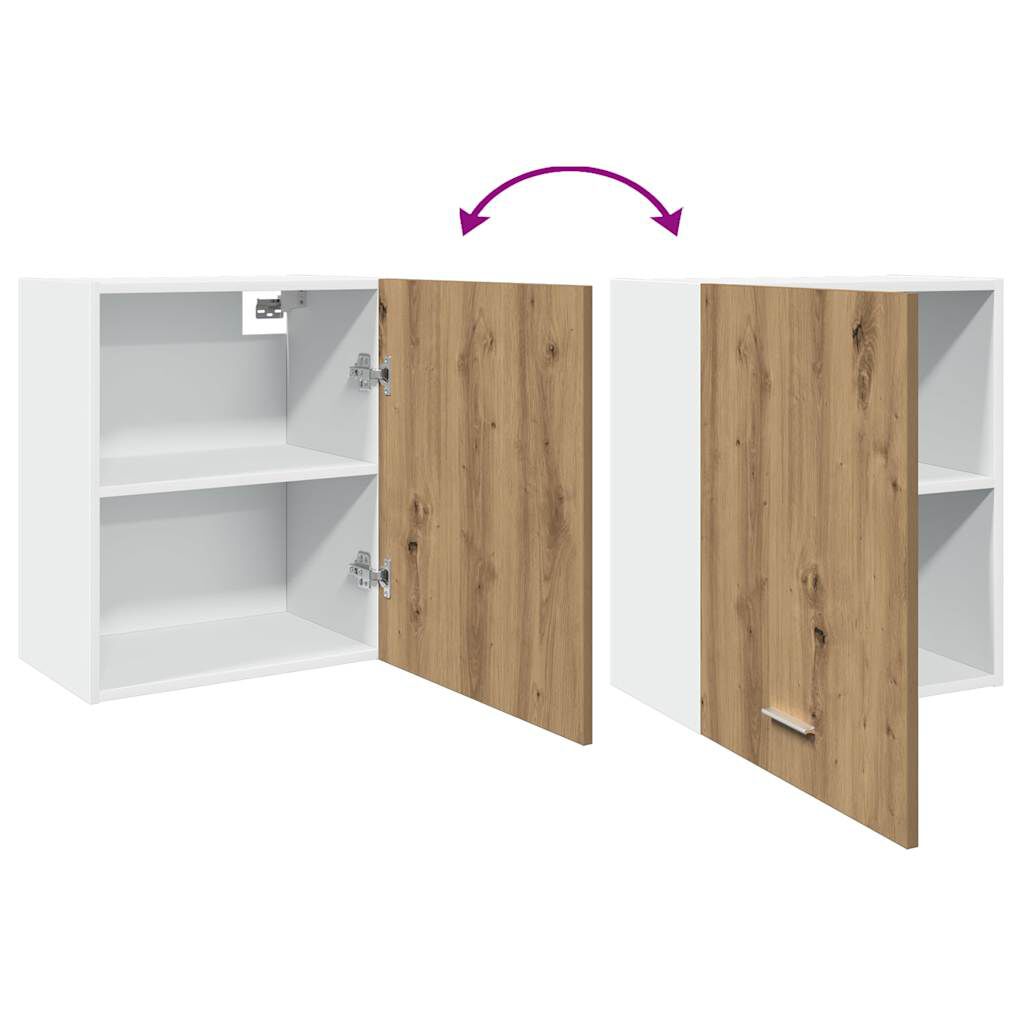 vidaXL κρεμαστά ντουλάπια Lyon 2 τεμ Artisan Oak Κατασκευασμένο ξύλο