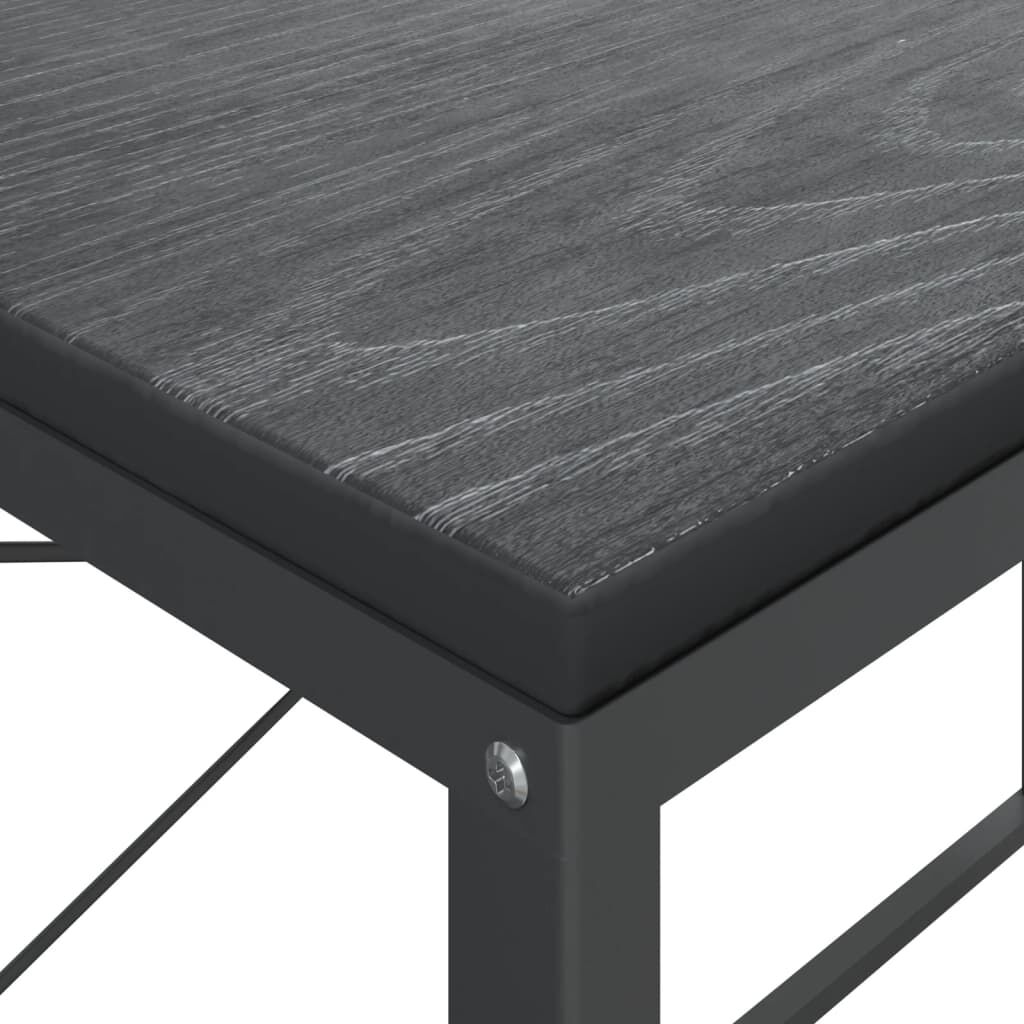 vidaXL Γραφείο Υπολογιστή Μαύρο 110 x 60 x 70 εκ. Επεξεργασμένο Ξύλο