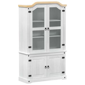 vidaXL &Beta;&iota;&tau;&rho;ί&nu;&alpha; &Lambda;&epsilon;&upsilon;&kappa;ό 103.5 x 42 x 180 &epsilon;&kappa; &Sigma;&tau;&epsilon;&rho;&epsilon;ά &xi;&upsilon;&lambda;&epsilon;ί&alpha; &pi;&epsilon;ύ&kappa;&omicron;&upsilon;