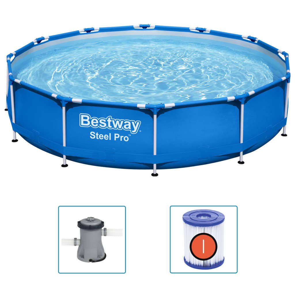 Bestway Πισίνα με Σκελετό Steel Pro 366 x 76 εκ.