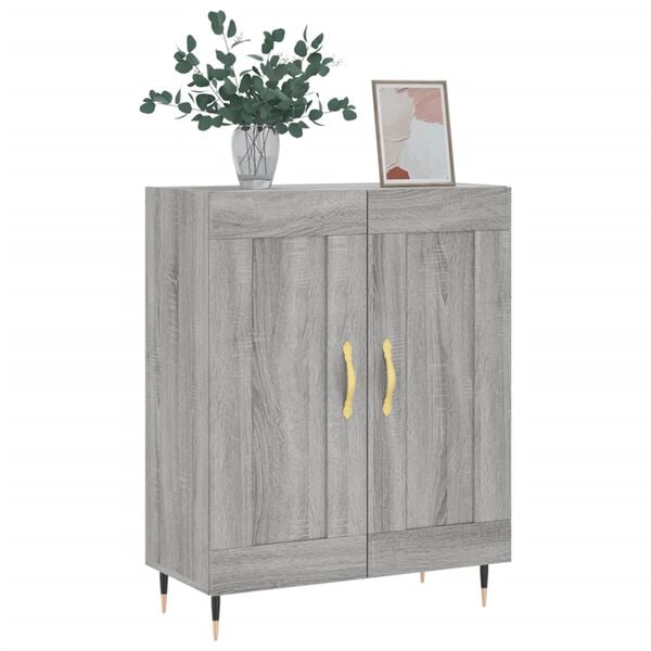 vidaXL Ντουλάπι Γκρι Sonoma 69,5 x 34 x 90 εκ. από Επεξεργασμένο Ξύλο