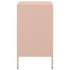 vidaXL Κομοδίνα 2 τεμ. Ροζ 36x39x68 εκ. από Χάλυβα
