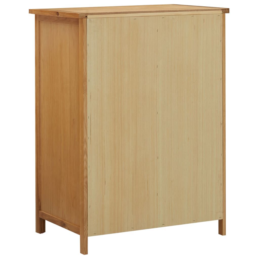 vidaXL Ντουλάπι με Συρτάρια 76 x 52 x 105 εκ. από Μασίφ Ξύλο Δρυός