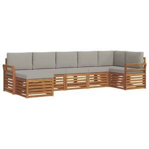 vidaXL &Sigma;&epsilon;&tau; &Kappa;&alpha;&nu;&alpha;&pi;έ 7 pcs &Phi;&upsilon;&sigma;&iota;&kappa;ό &kappa;&alpha;&iota; &Alpha;&nu;&omicron;&iota;&chi;&tau;ό &Gamma;&kappa;&rho;&iota; &Sigma;&tau;&epsilon;&rho;&epsilon;ό &Xi;ύ&lambda;&omicron; &Alpha;&kappa;&alpha;&kappa;ί&alpha;&sigmaf;