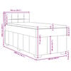 vidaXL &Kappa;&rho;&epsilon;&beta;ά&tau;&iota; Boxspring &mu;&epsilon; &Sigma;&tau;&rho;ώ&mu;&alpha; &Mu;&alpha;ύ&rho;&omicron; 100 x 200 &epsilon;&kappa;. &Upsilon;&phi;&alpha;&sigma;&mu;ά&tau;&iota;&nu;&omicron;