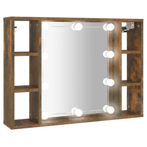 vidaXL Έ&pi;&iota;&pi;&lambda;&omicron; &Kappa;&alpha;&theta;&rho;έ&pi;&tau;&eta; &mu;&epsilon; LED &Kappa;&alpha;&pi;&nu;&iota;&sigma;&tau;ή &Delta;&rho;&upsilon;&sigmaf; 76 x 15 x 55 &epsilon;&kappa;.