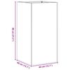 vidaXL Ζαρντινιέρα 40x40x80 εκ. από Ανοξείδωτο Ατσάλι