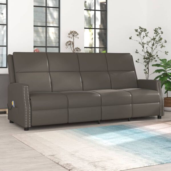 vidaXL &Pi;&omicron;&lambda;&upsilon;&theta;&rho;ό&nu;&alpha; &Mu;&alpha;&sigma;ά&zeta; &Alpha;&nu;&alpha;&kappa;&lambda;&iota;&nu;ό&mu;&epsilon;&nu;&eta; 4 &Theta;έ&sigma;&epsilon;&omega;&nu; &Gamma;&kappa;&rho;&iota; &alpha;&pi;ό &Sigma;&upsilon;&nu;&theta;&epsilon;&tau;&iota;&kappa;ό &Delta;έ&rho;&mu;&alpha;