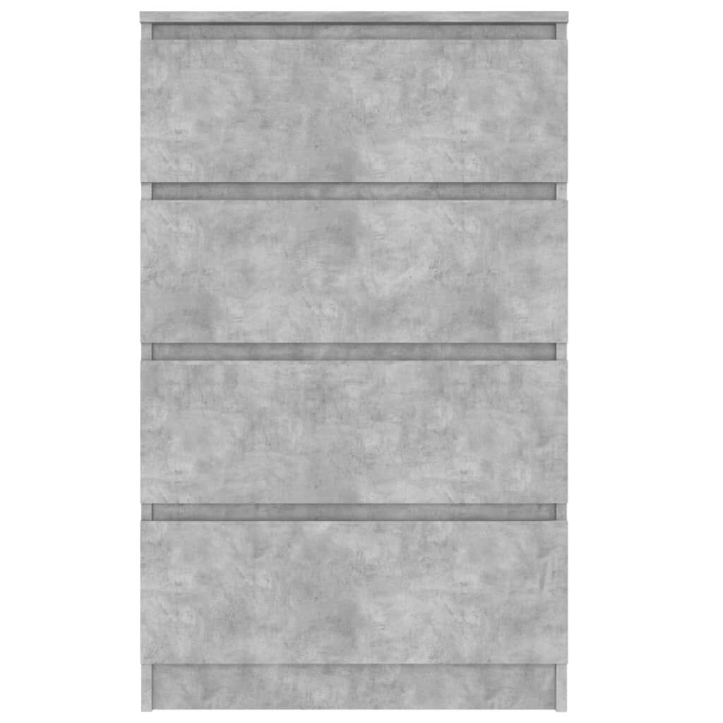 vidaXL Συρταριέρα Γκρι Σκυροδέματος 60x35x98,5 εκ. Επεξεργασμένο Ξύλο